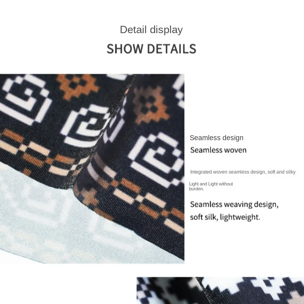 Ice Silk Fabric Ice Silk Sunscreen Seamless Headscarf Bandana Sports Sunscreen Ice Silk Muffler Seamless