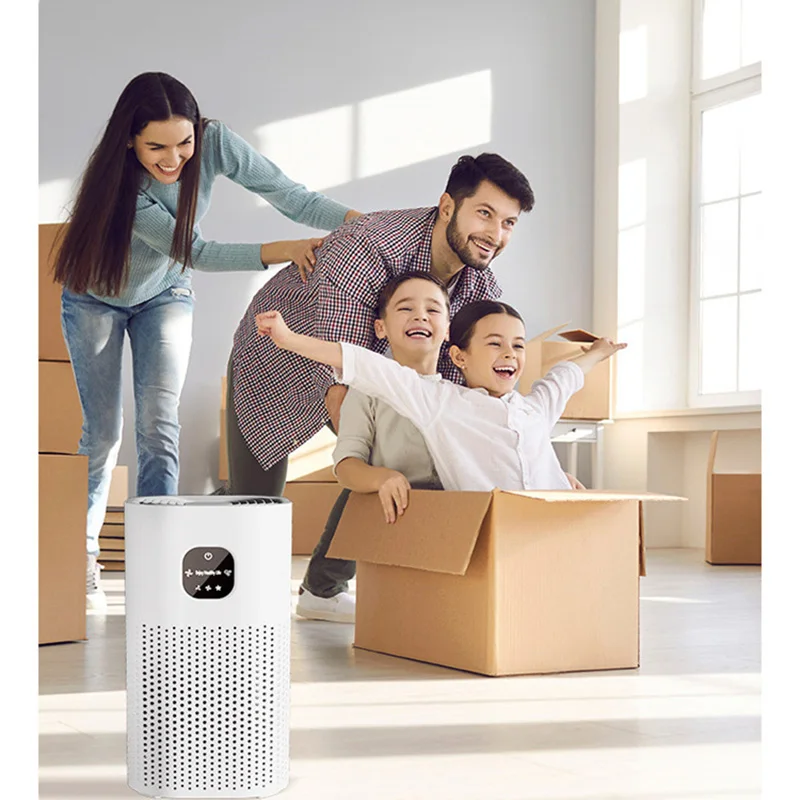 Luftreiniger mit Luftbefeuchter-Kombination für Heimallergien und Haustiere, Raucher im Schlafzimmer, echter H13-HEPA-Filter, 2-in-1