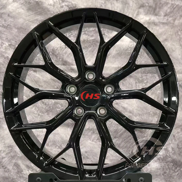 18 19 20 21 22 24Inch Wheel 1-Piece Gloss Black Car Forged Wheels Rims 5 Hole 5x120 5X112 20