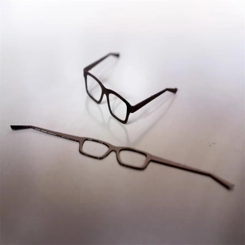 

1/6 Soldier Accessories Soft Metal Elegant Eyeglass Frame Foldable Model Fit 12'' Action Figure Body In Stock