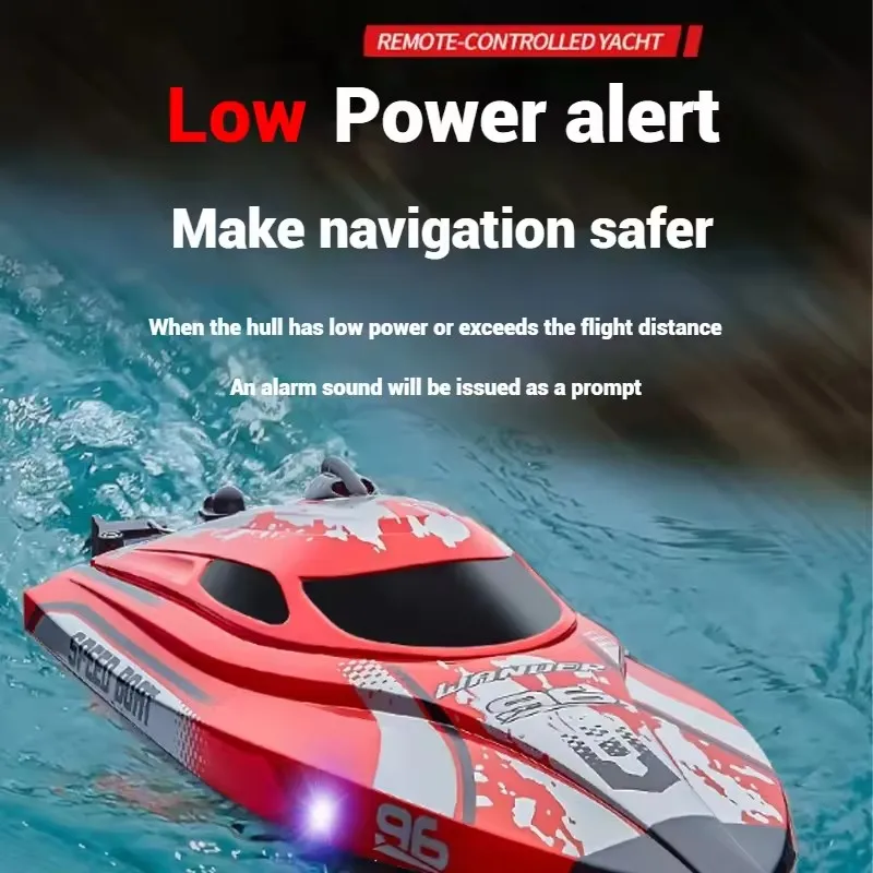150 متر لمسافات طويلة Capsize إعادة تعيين إنذار ذكي عالية السرعة عن بعد قارب سريع 2.4G عالية السرعة RC سباق الانجراف قارب لعبة الماء الهدايا