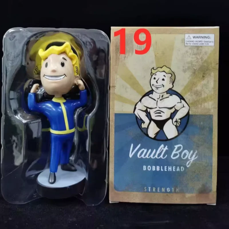 Bobblehead kawaii vault menino conjunto completo figura brinquedos anime figura de ação estátua coleção modelo boneca quarto ornamento brinquedos presente