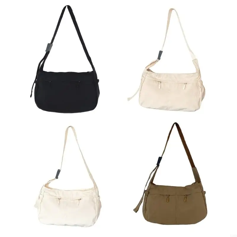 

Fashionable Crossbody Bag for Daily Shopping Travel Adjustable Strap Casual Shoulder Bags Sling Purse Nylon Satchel