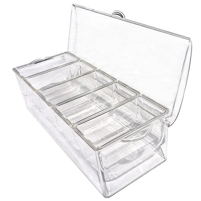 Creative Nine Grid Plastic Tray Flavoring Fruit Tray Seasoning Box Four Grid Five Grid One Flavoring Bottle Tray