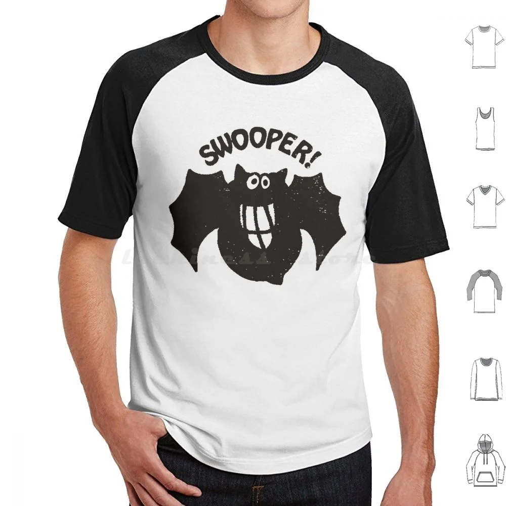Swooper! T Shirt 6xl Cotton Cool Tee Vintage Retro Spooky Cute Bat Halloween Alt Goth Grunge