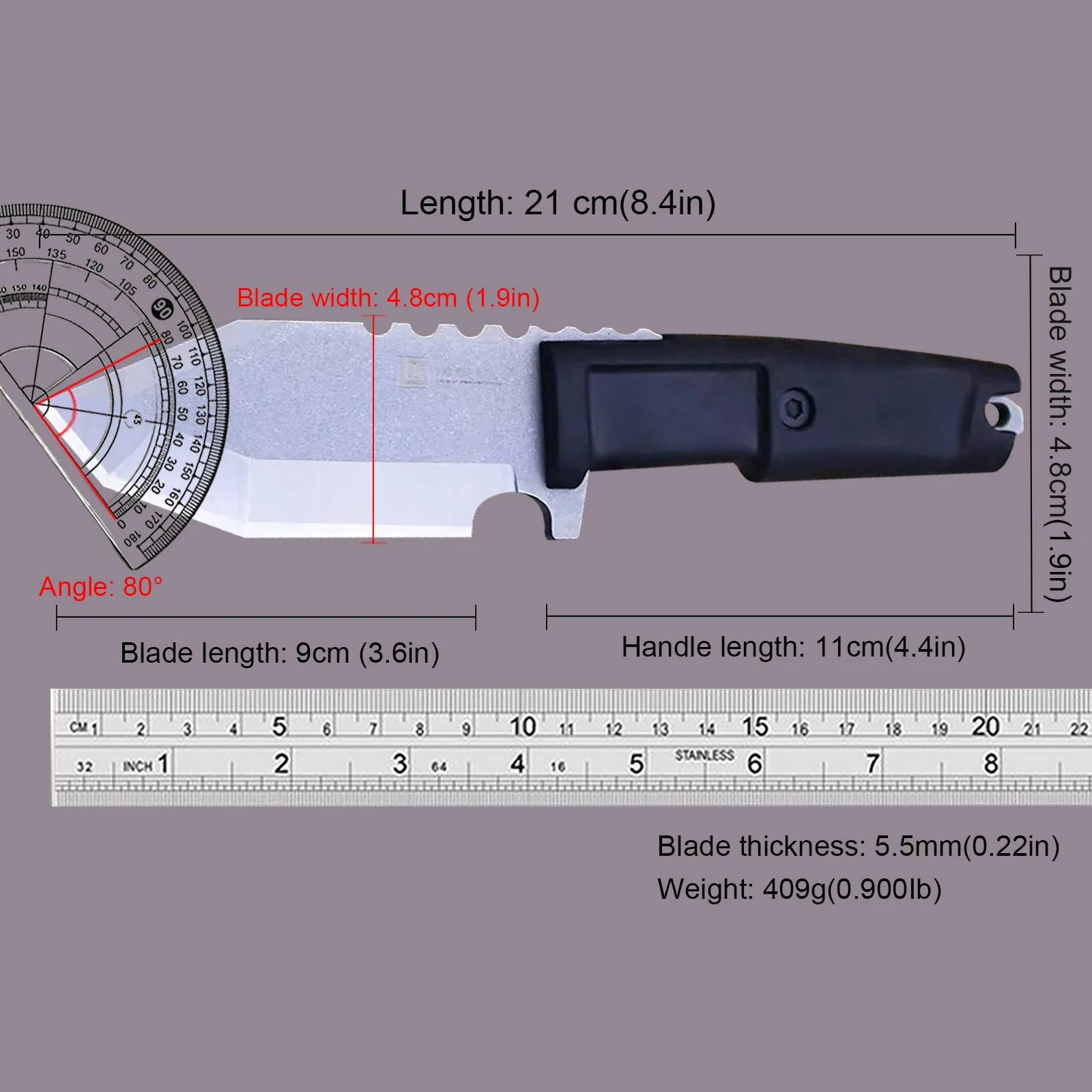 WPKOPYA USA knife One steel hunting knife Wilderness hiking camping knife High hardness wilderness survival small straight knife