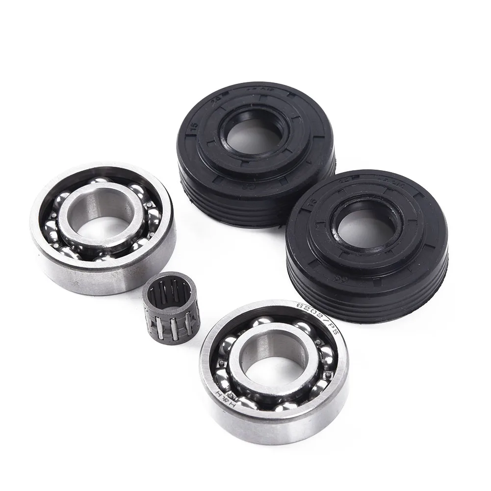 Comprehensive Crankshaft Bearing Kit with Oil Seals and Needle Bearing for Jonsered 2145 2141 2150 340 345 350 346 351 353 346XP
