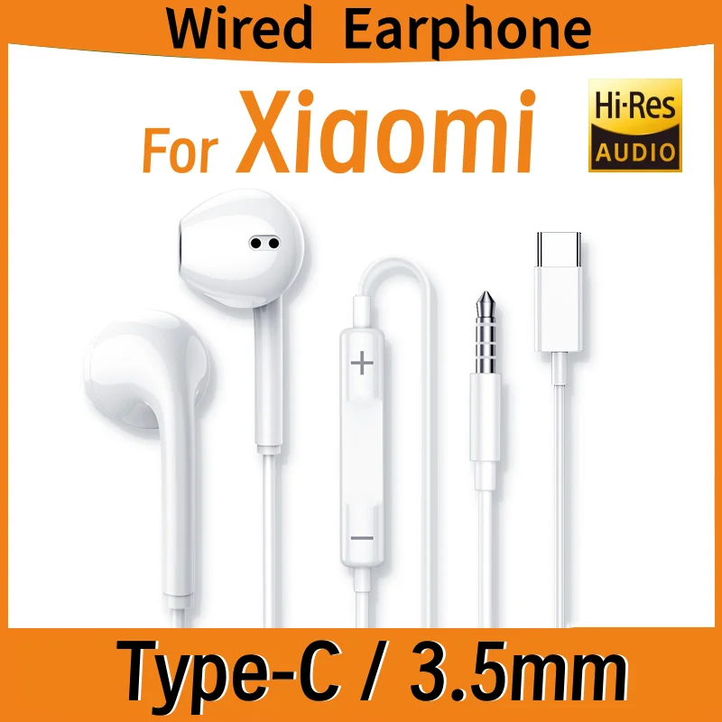 Écouteurs filaires Type C 3,5 mm pour Redmi mi Xiaomi 17 15 14 13 12 11 Pro, écouteurs pour iPhone 16 15, Samsung, Huawei, téléphone, tablette