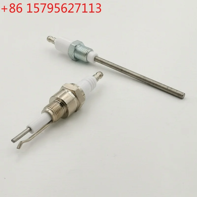 M14*1.25Ceramic Ignition Needle Burner Ignitor Parts Ceramica Electrode Spark Plug Boiler Natural Gas Bipolar Ignition Ion Probe