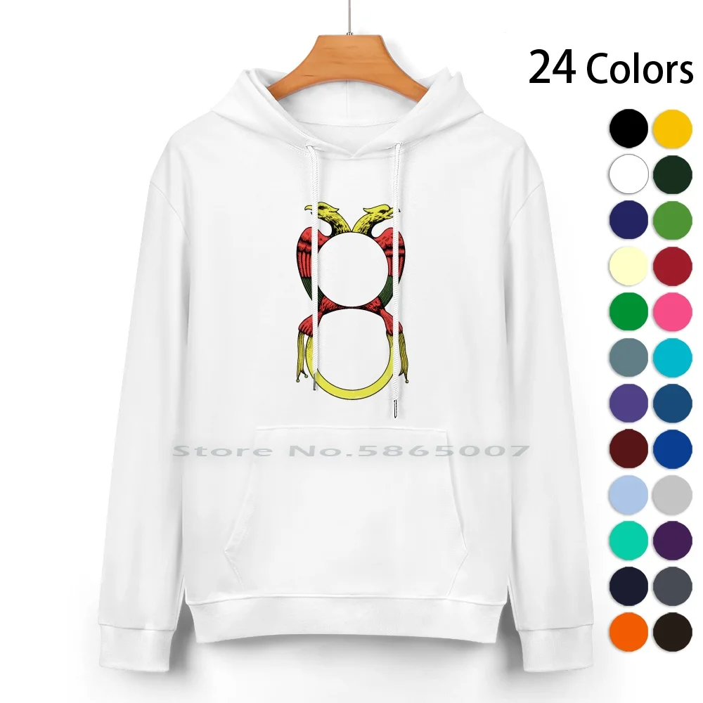 L'asso Bello Pure Cotton Hoodie Sweater 24 Colors Asso Ace Briscola Scopa Tressette Giochi Di Napoletane Bello Denari 100%