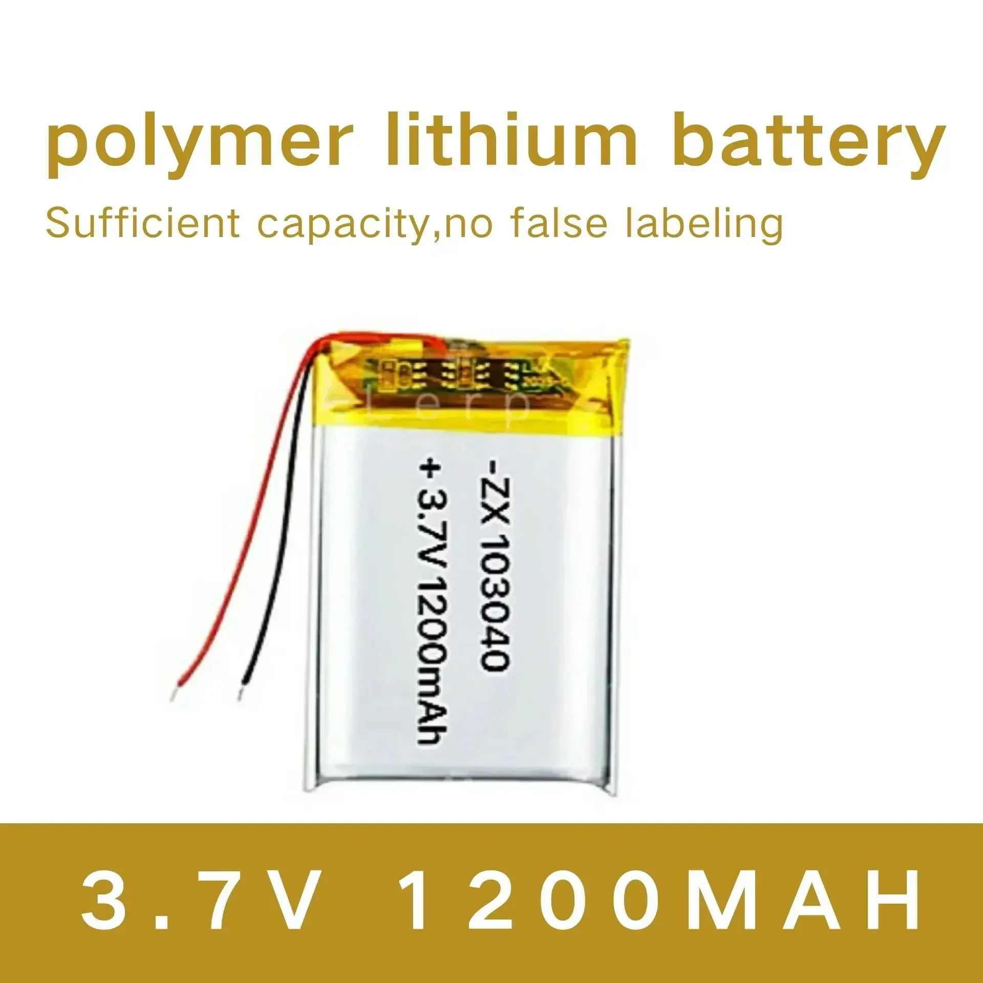 

103040 Polymer lithium battery 3.7V 1200mAh massager water ator beauty instrument dashcam battery, etc