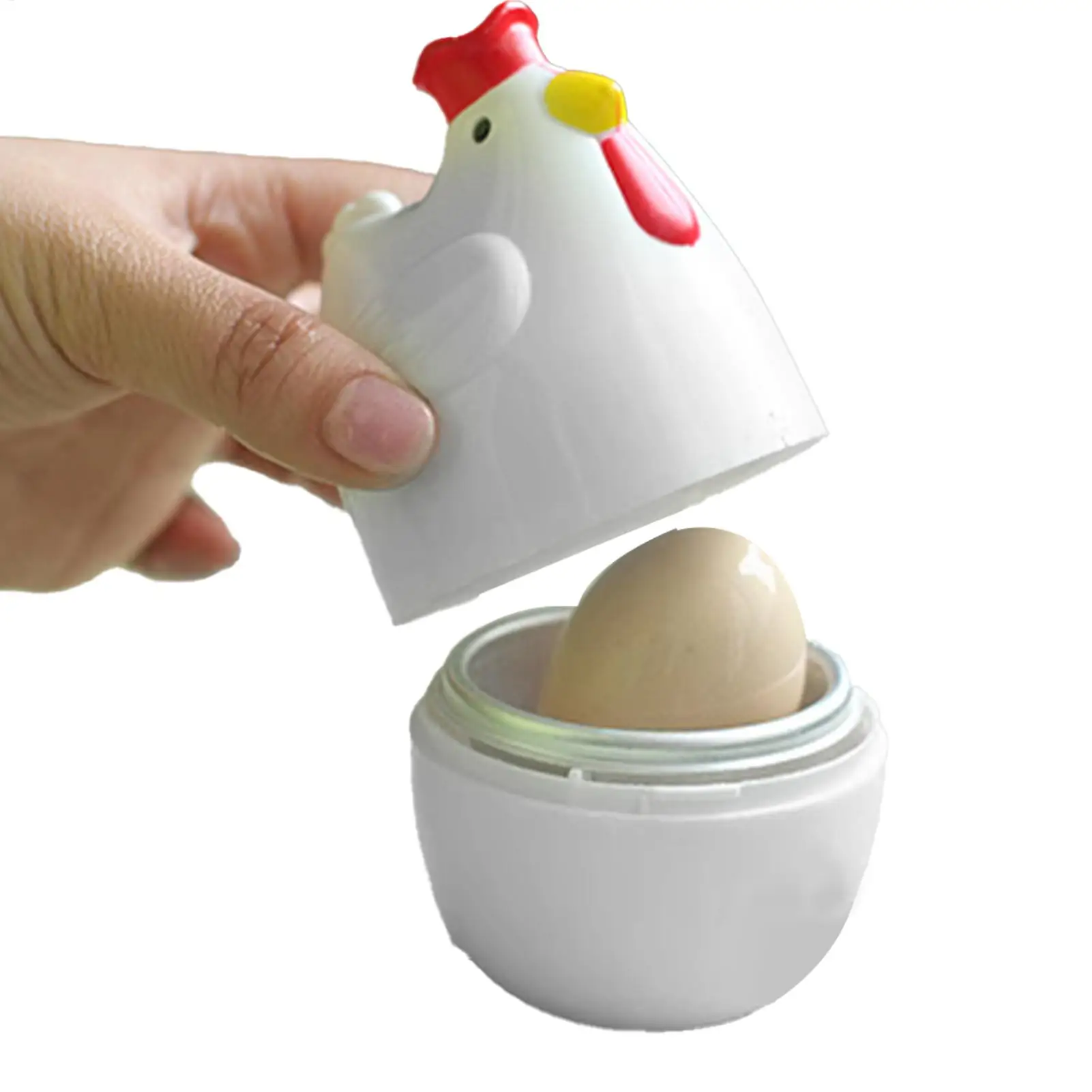 1/2pcs Microwave Egg Steamer Nonstick cute Chicken shape Single Egg Poacher Fryer For Rapid Breakfast Bacon Potato