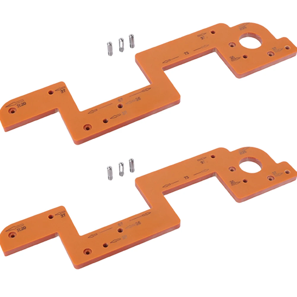 Bogen-Nut-Hilfswerkzeug, grifffreie Schlitzform, Holzbearbeitung, runde Eckenradius-Schablone für den Kleiderschrankgriff