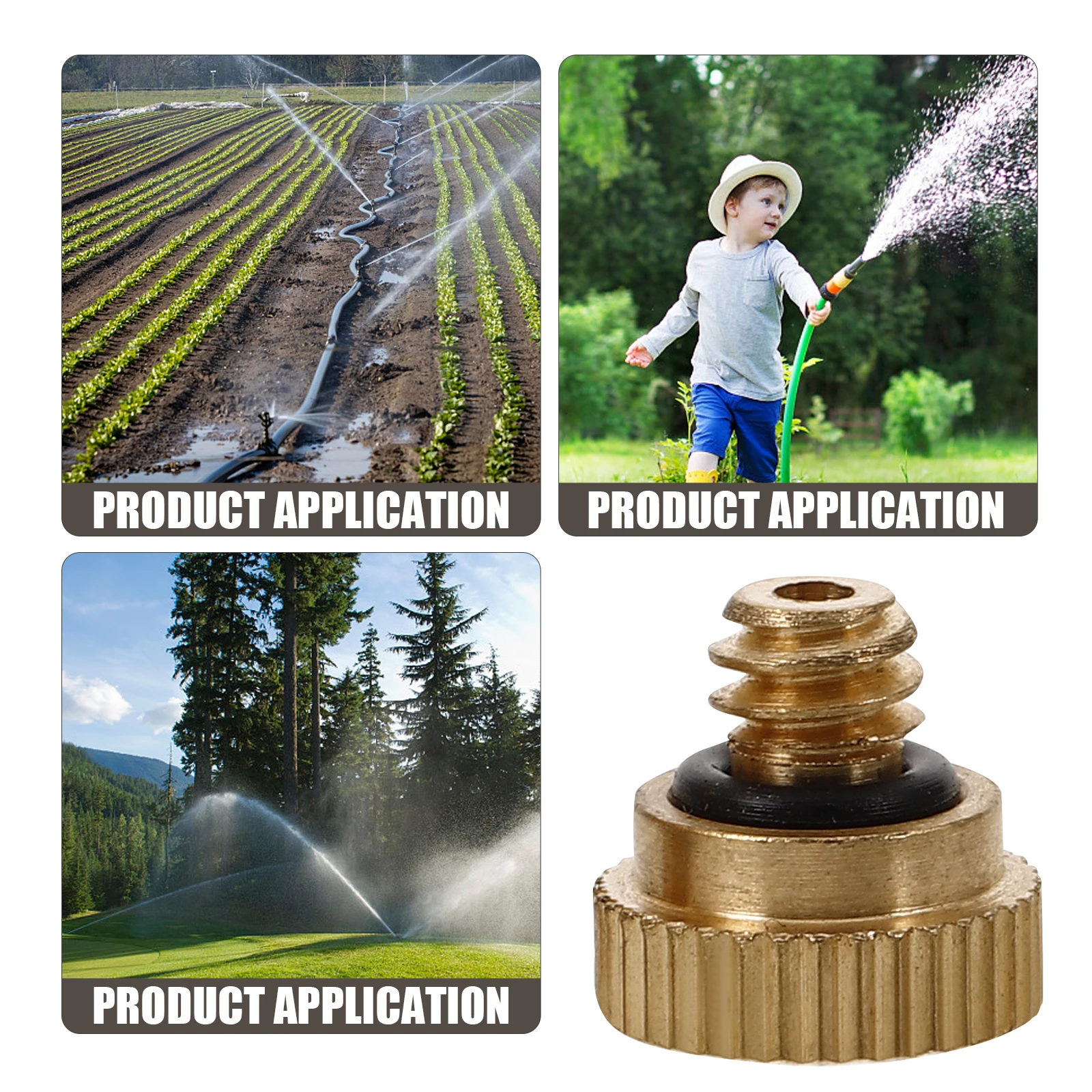

30pcs Misting Nozzle 0.3mm Orifice 20-70kg/cm Pressure Atomizing Spray Head for Landscaping Dust Removal Cooling Fog