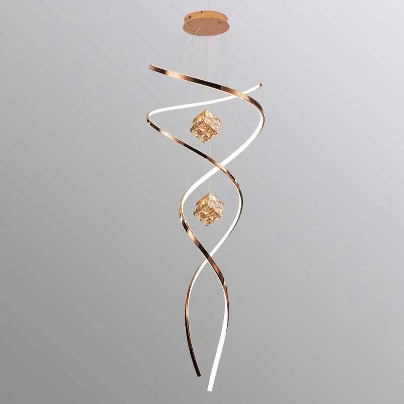 

Modern LED Pendant Lamps for Staircase and Living Room Chandeliers Hanging Ceiling Light Indoor Home Decoration Lighting