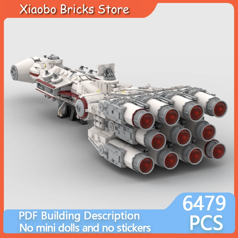 

Military Star Movies Model MOC Building Bricks CR90 Light Frigate Modular Technology Gifts Holiday Assemble Children Toys Suit