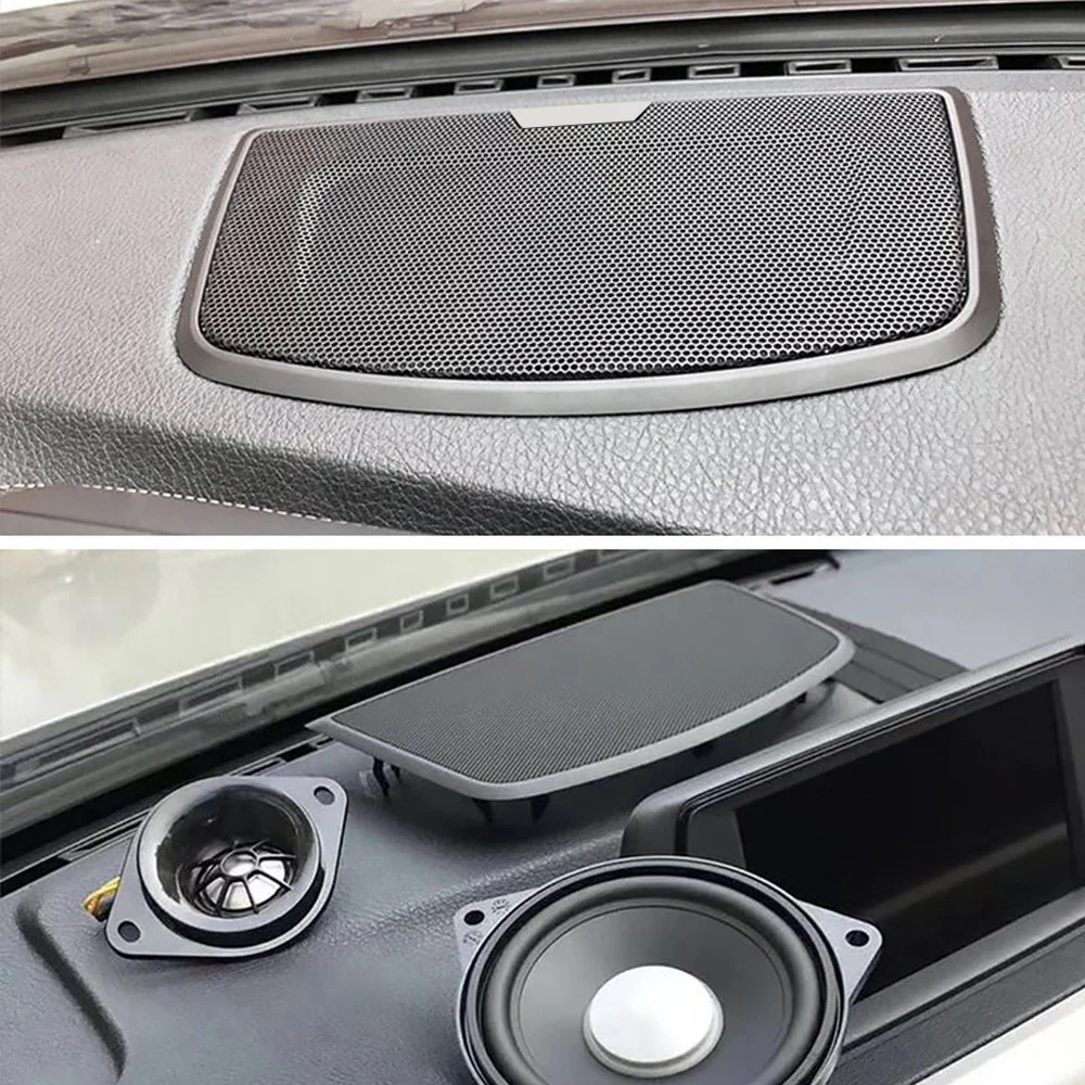 Dashboard speaker cover trim for BMW f10 f11 F30 F32 center console audio loudspeaker tweeter HI-FI system music stereo upgrade