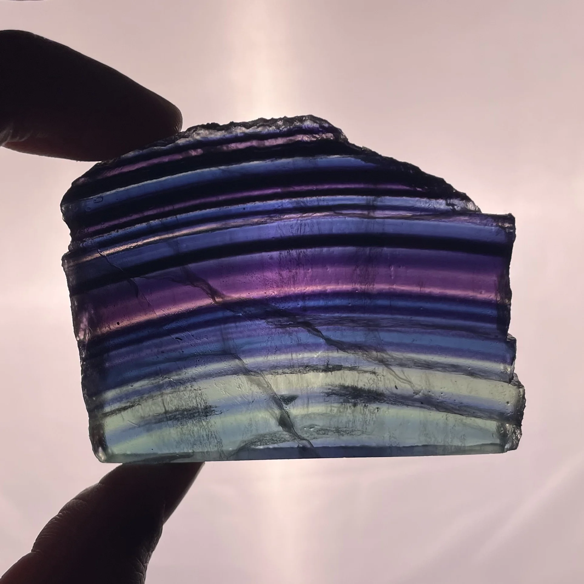 Natural Crystal Slab Fluorite Slice Rock Decoration Rough Polished Quartz Stone Healing