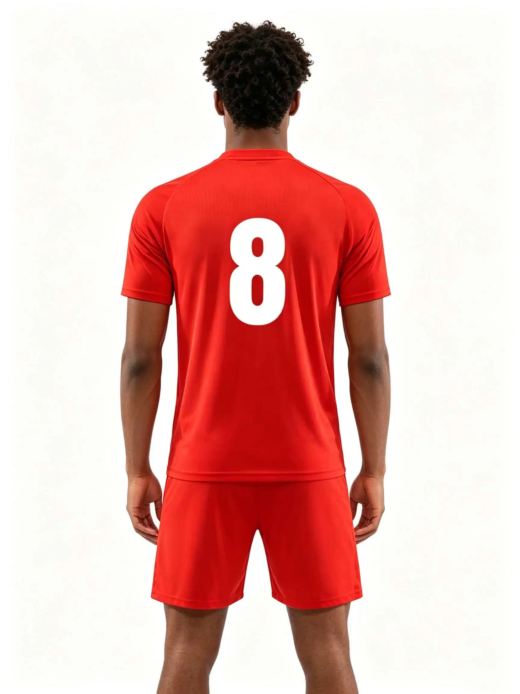 26/27 Unisex Blank Soccer 2‑Piece Set, Kids Adults Parent‑Child Kit, Custom No.1 7 8 9 10 for School Outdoor Team Sports 711510