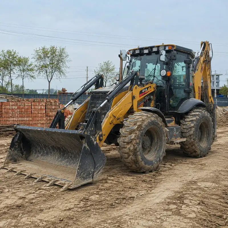 3Ton Wide Bucket Digging Boom Tractor Excavator Customized Utility Setup Stable Operation Backhoe Loader for Road Trenching