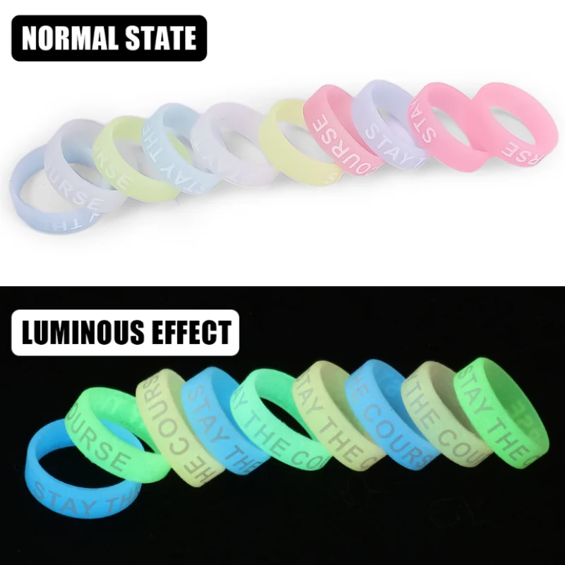 Luminous Fishing Rod Anti-skid Circle Silicone Handle Wrapping Belt Absorbing Sweat Belt Anti-Slip Tape Fishing Accessories