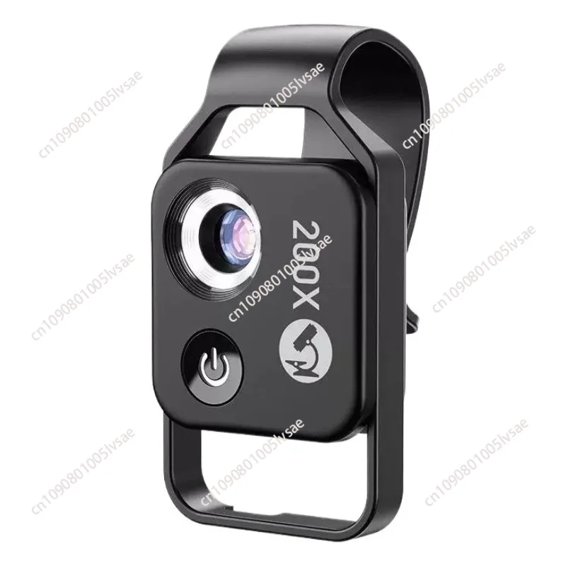 

1 шт. 200X аксессуар для микроскопа сотового телефона с оконным микроскопом, портативный мини-цифровой микроскоп со светодиодной подсветкой/универсальный зажим