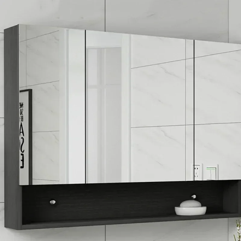 Armarios montados en la pared para cuarto De baño, mueble De almacenamiento con espejo colgante para dormitorio