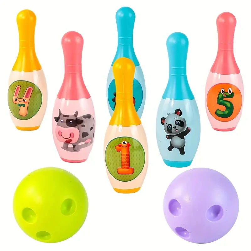 Children's bowling toys, indoor and outdoor sports toys, children's Christmas gifts, New Year gifts