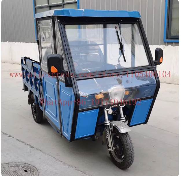 New electric tricycle, carport canopy, cab front canopy, thickened fully enclosed clear glass