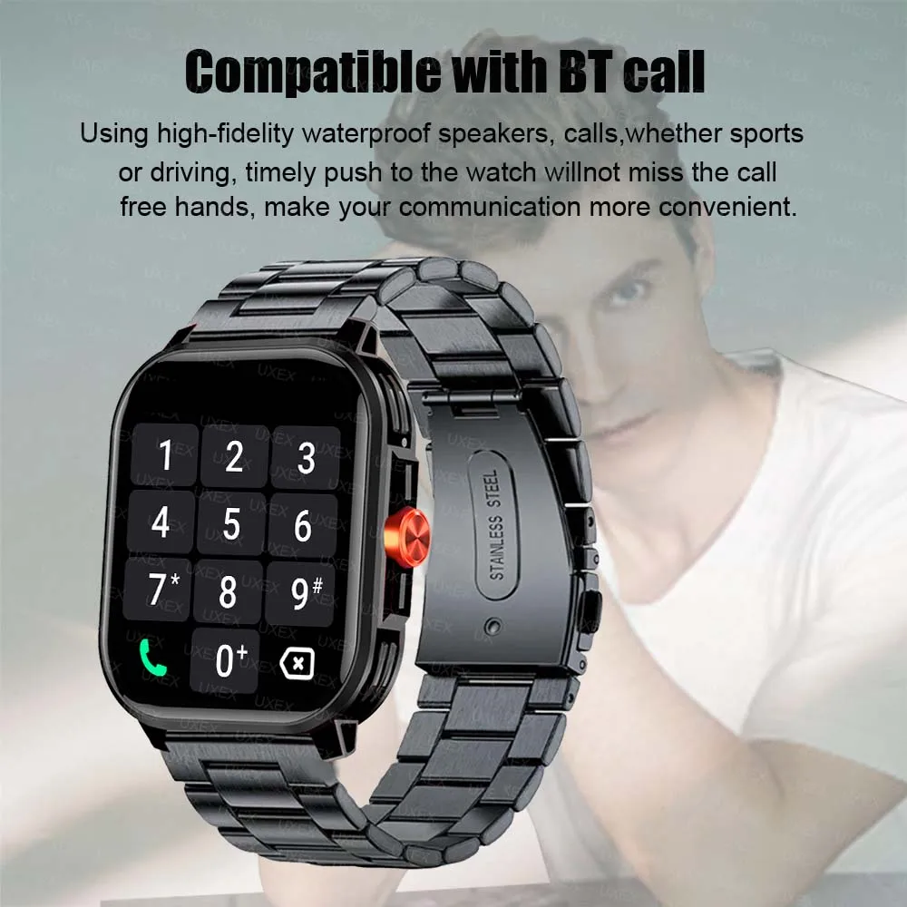 2025 2,01-дюймовые Bluetooth-смарт-часы для мужчин и женщин с полным сенсорным экраном, спортивные фитнес-шагомеры, умные часы для Android iPhone Sports