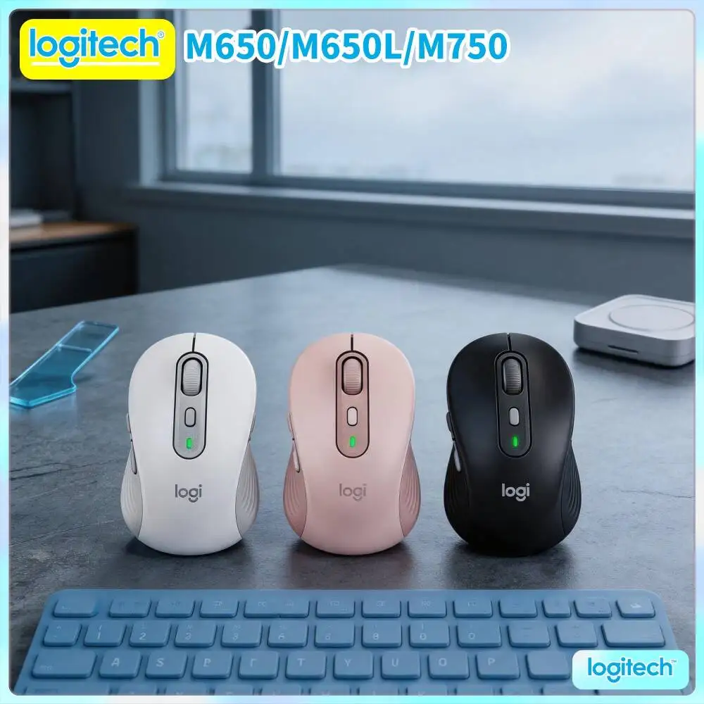 Silent M750 Signature Mouse 90 Percent Noise Reduction Soft Thumb Rest Pad Twenty Month Battery Study Work Daily Helper