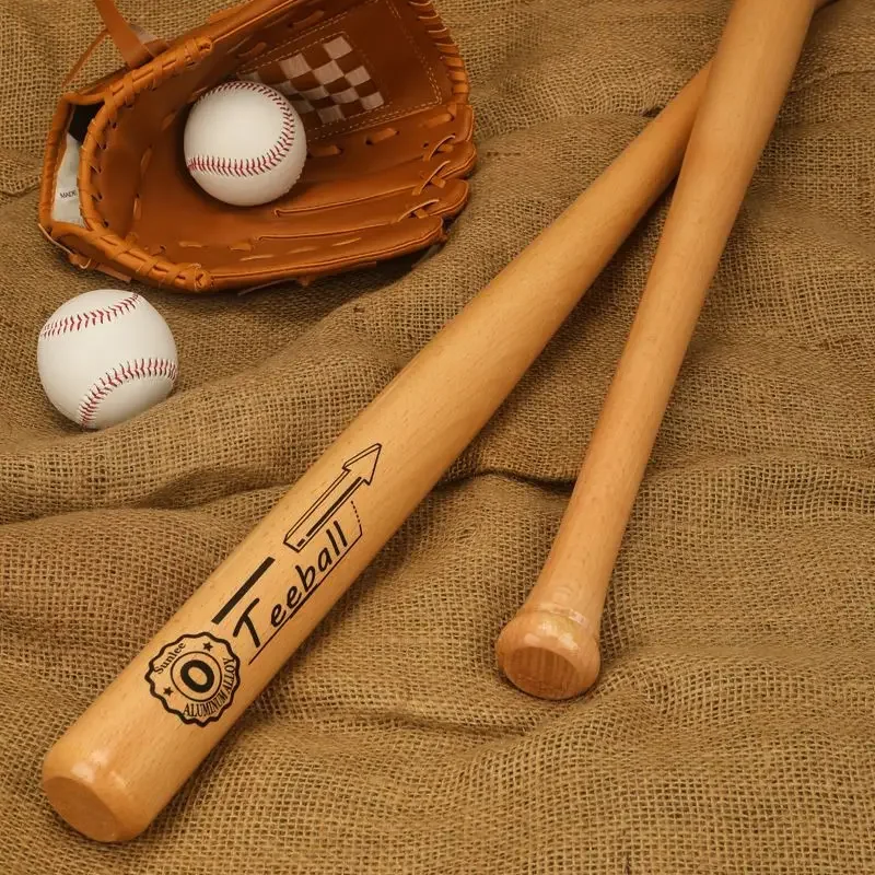 Solid Wooden Baseball Bat, Baseball Bat, Car Indoor Self-Defense Baseball Softball Junior Game Bat