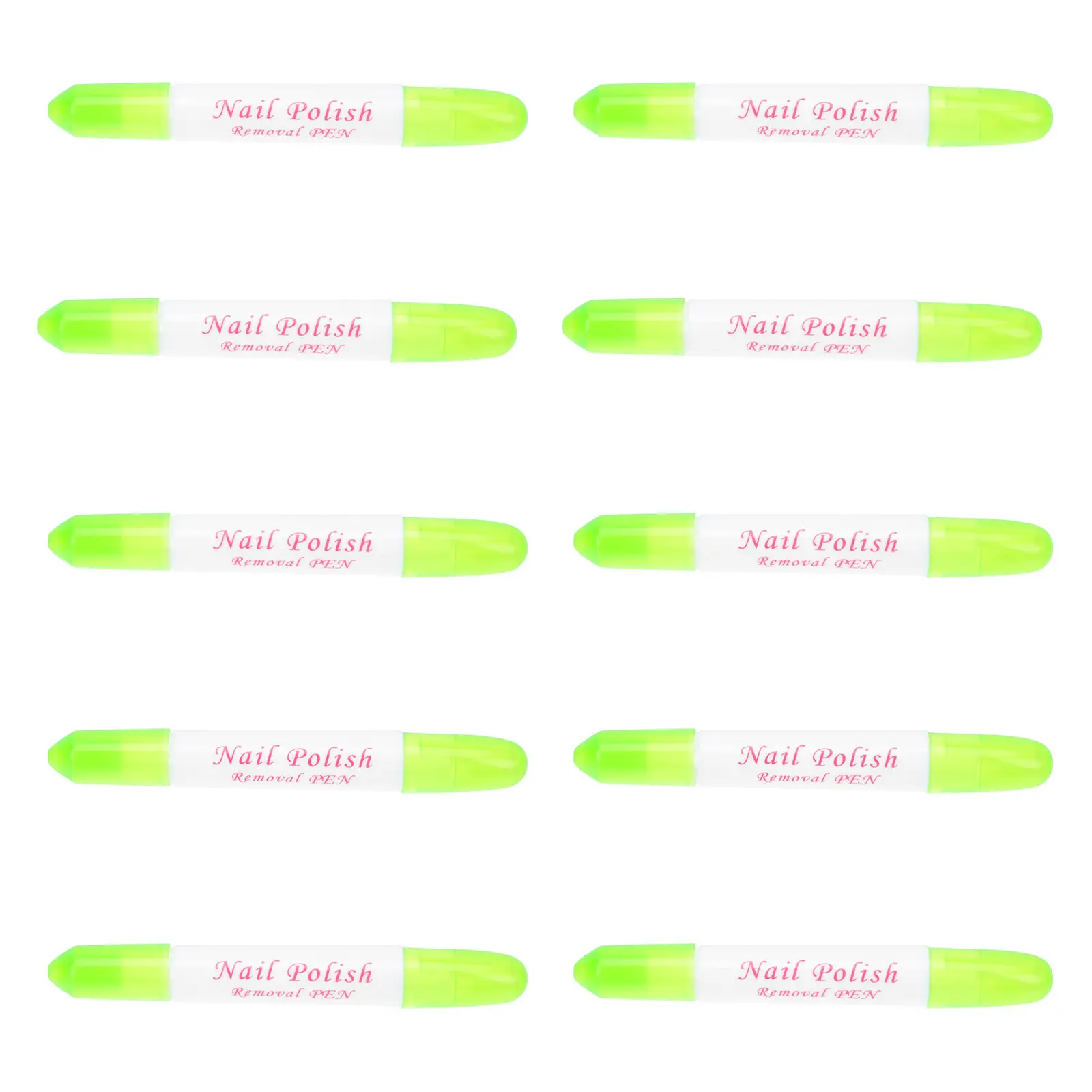 

Набор из 10 корректирующих ручек для удаления лака, компактный портативный профессиональный инструмент для домашнего и салонного использования, для очистки ногтей и маникюра