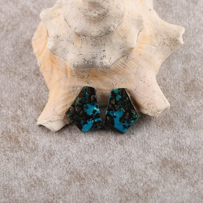 

B&F Chrysocolla Earring Beads for Jewelry Making, Handmade Natural stones beads, Stones for jewelry Making Supplies