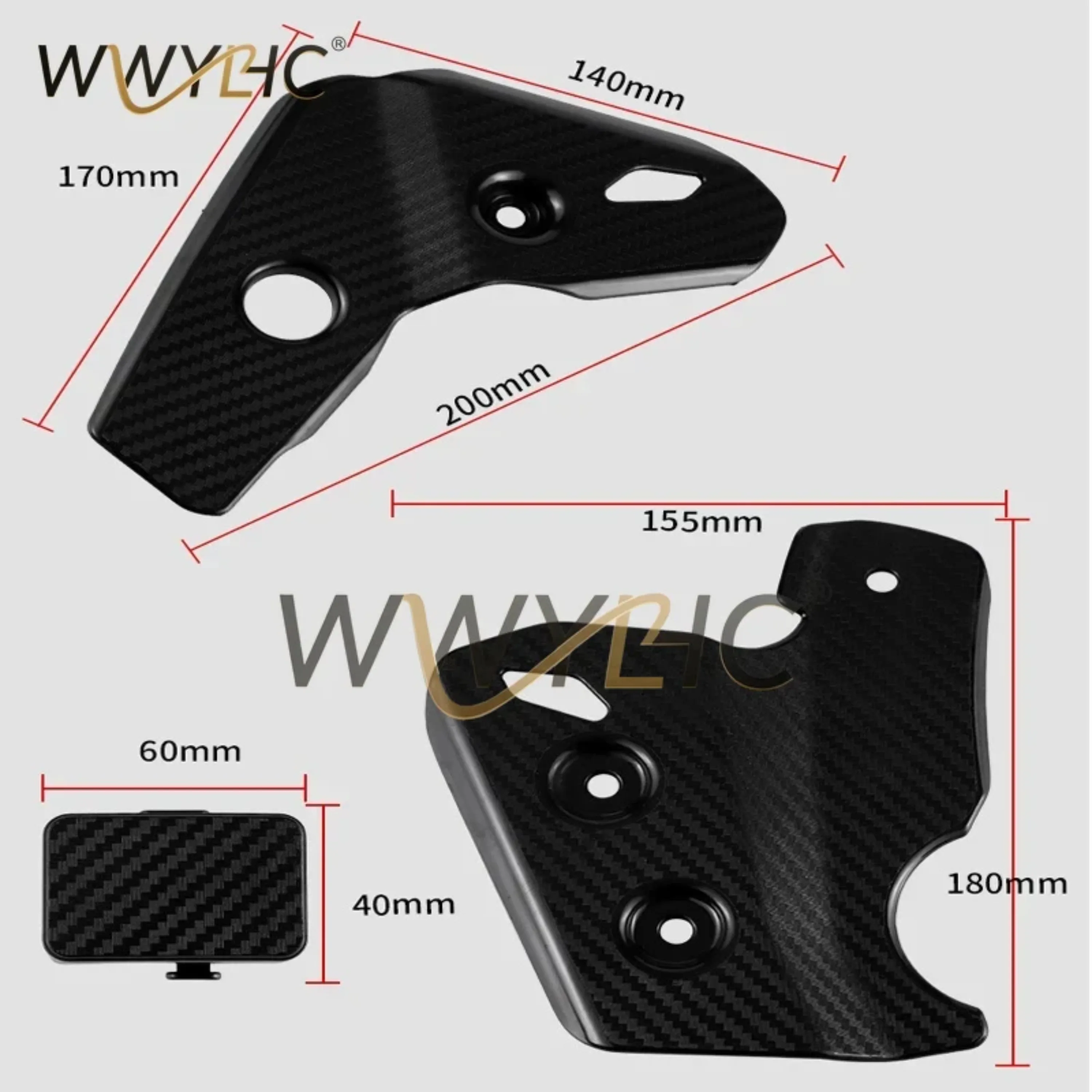 Motorcycle Accessories PP Frame Protection Cover Plate Frame Decorative Cover For  KLX250 KLX 250