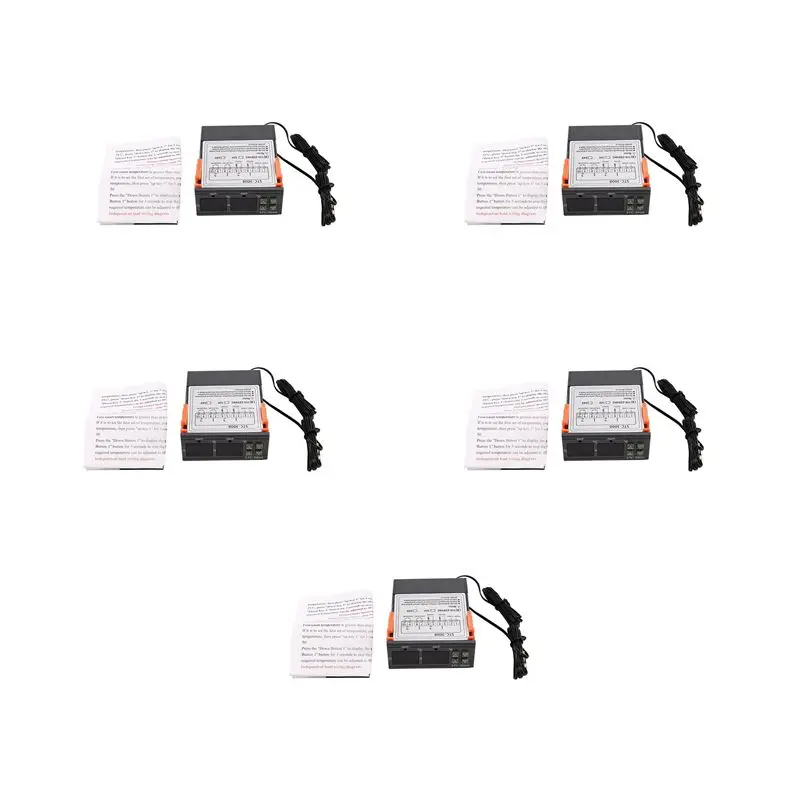 

Цифровой терморегулятор ELEG-5X Stc-3008 110-220В с двойным управлением для инкубатора, термостата, гигрометра и осушителя воздуха
