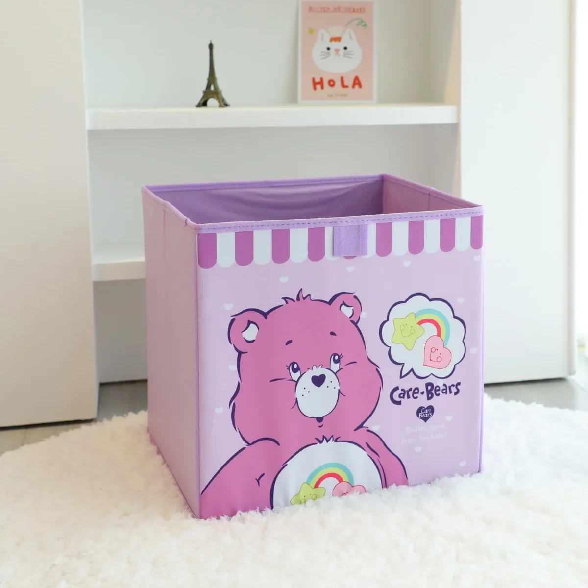 Cute Carebears Cartoon Home Underwear Sock Storage Box Organizer Box pieghevole Toy Doll Storage Box