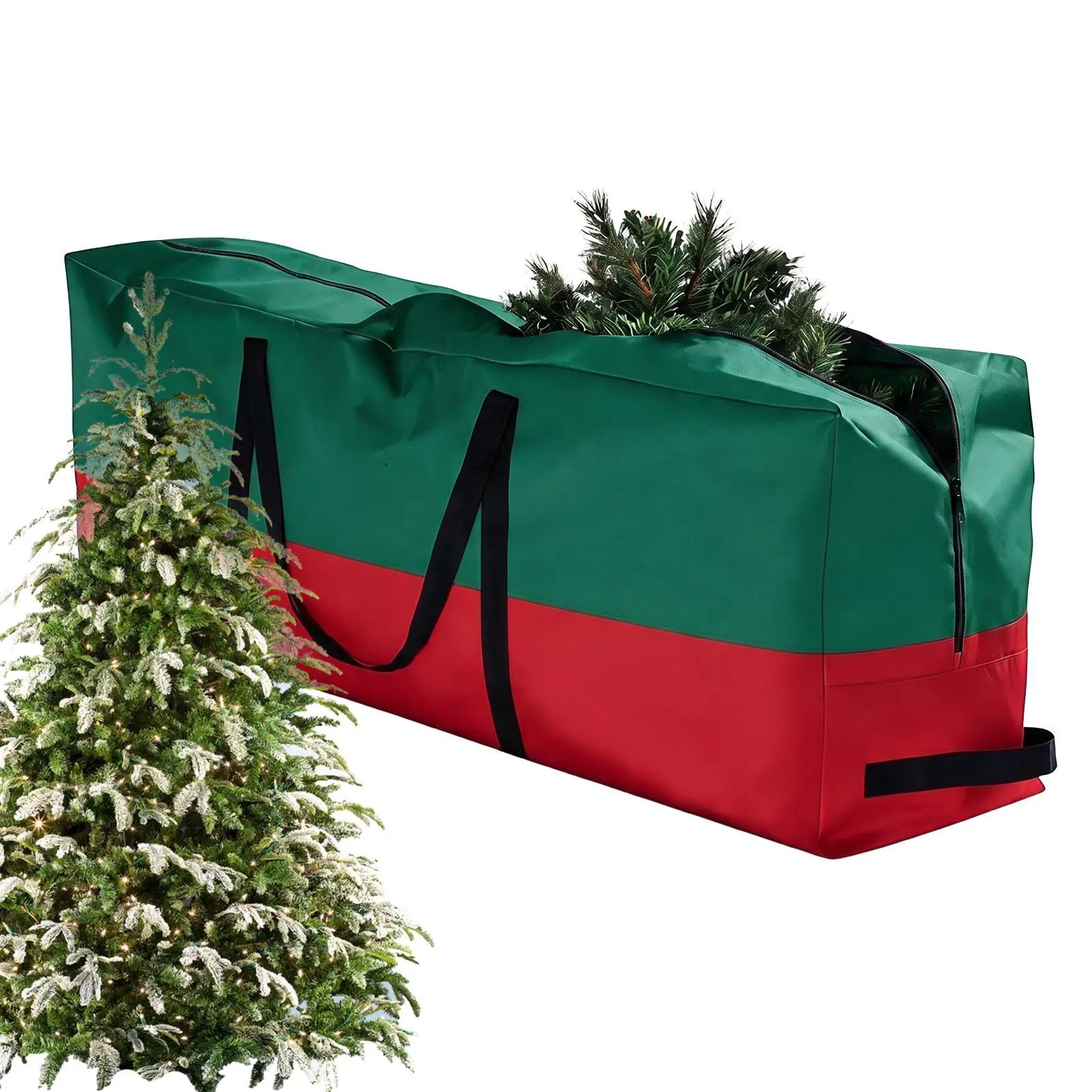 Christmas Tree Storage 600D Oxford Cloth Waterproof Organizer with Reinforced Handles Christmas Tree Box for Party Decorations