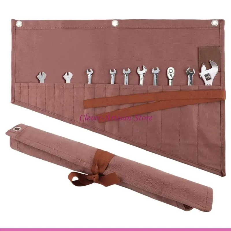 E06B 16 جيبًا لمفتاح الربط عالي التحمل لحقيبة تخزين الأدوات المترية SAE