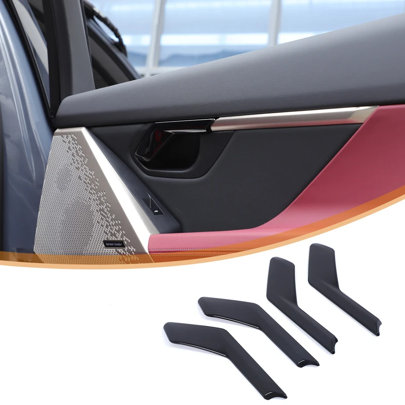Inner Door Handle Trim Cover Interior Door Pull Handle Trim Sticker Interior Car Accessories For BMW 5 Series G60 2024 2025 2026