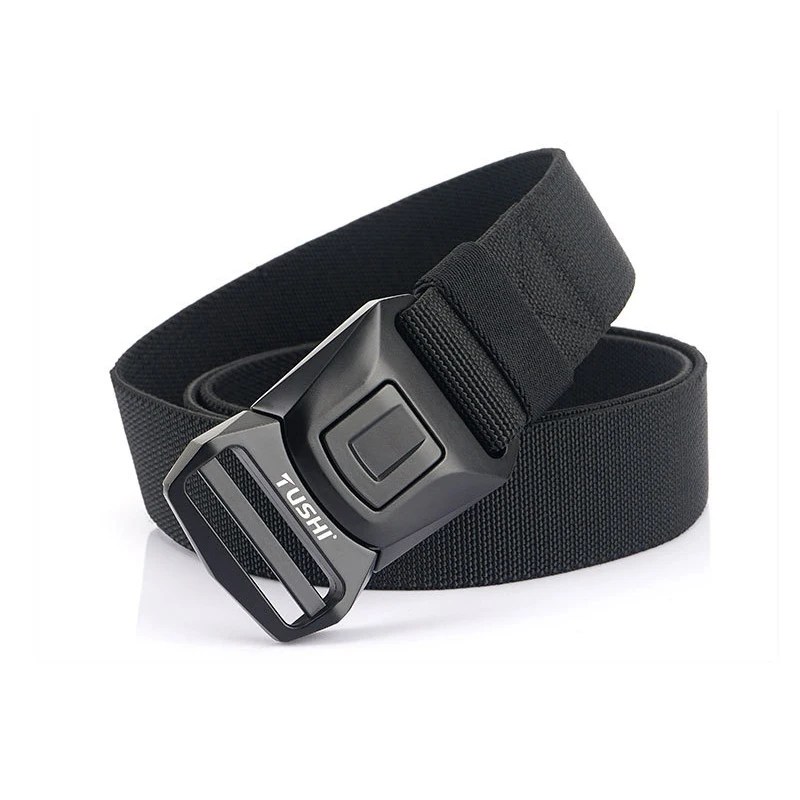 New Tactical Belt Quick Release Outdoor Belt Soft Nylon Sports Accessories Men and Women Black Green Waistband