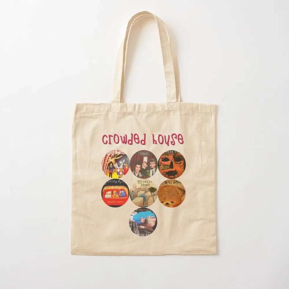 Crowded House t shirt Crowded House Tee and Tote great shopping Canvas Tote shopper bag woman ecological bags Tote Bag