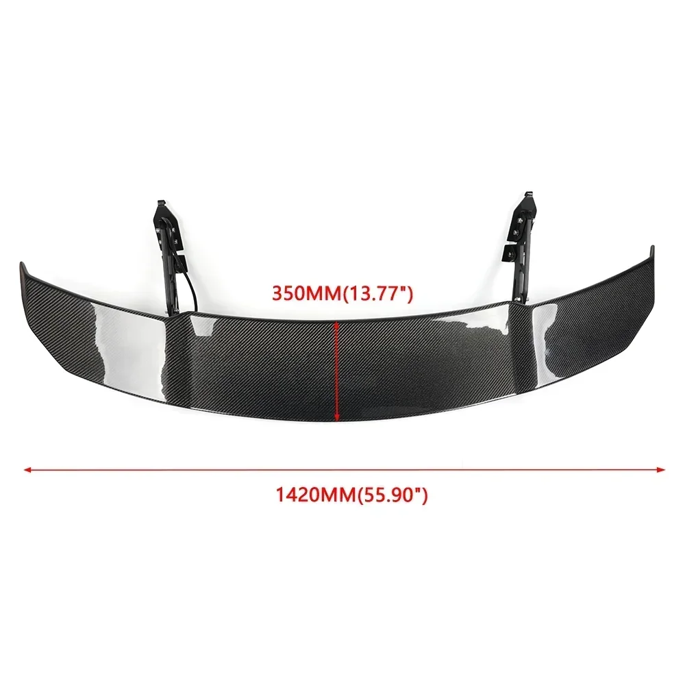 2025 Hot Sell 2025 Universial Carbon Fiber Car Electric Spoiler Automatic Side Board Cover Rear Roof Wing Car Spoiler