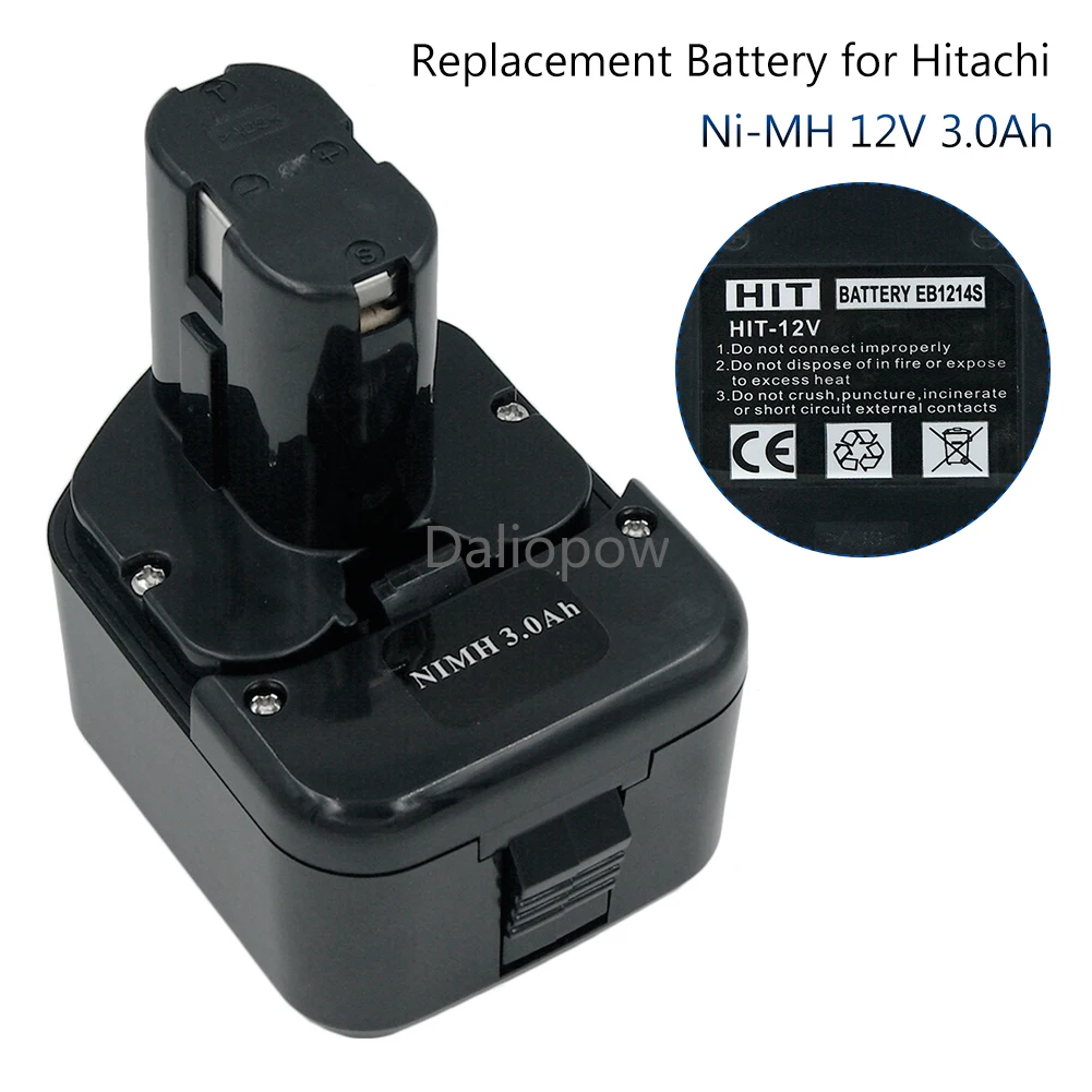 3000mAh Ni-MH Battery FOR HITACHI 12V EB1230R EB1230X EB1212S EB1214S EB1220BL EB1233X WR12DMR DS12DVF3 Tools Battery