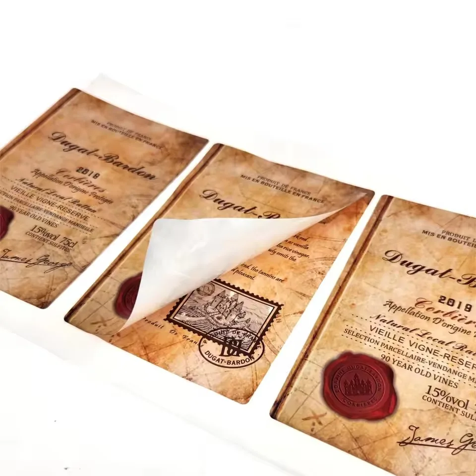 

Настраиваемая самоклеящаяся этикетка | Водонепроницаемая двухслойная наклейка | Сильная адгезия | Этикетка для пива и вина