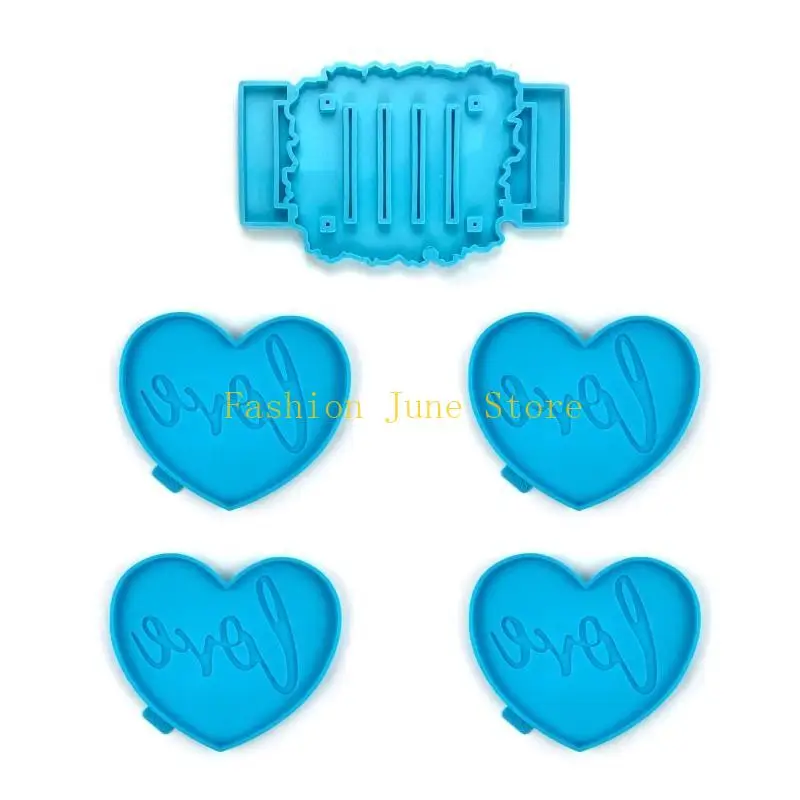 

N5Ka 1 Set Love Heart с хранением эпоксидной смолы плесени