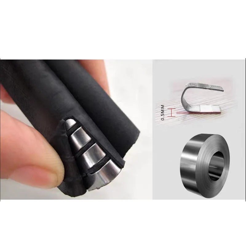 

1pcs Rubber Strip U-Shaped Skeleton With Edge Wrapping Sealing Strip Iron Sheet Steel Plate Anti Scratch Anti-Collision Strip