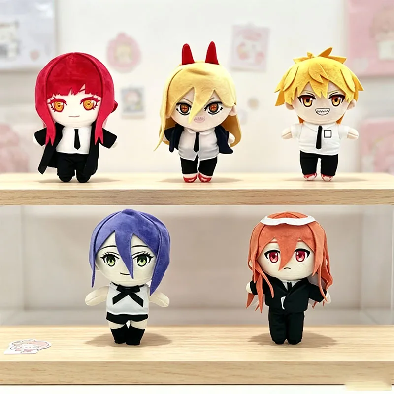 20CM New Anime Chainsaw Mans Plush Toy Cartoon Cute Soft Denji Makima Power Plush Toy Periphery for Christmas Gifts