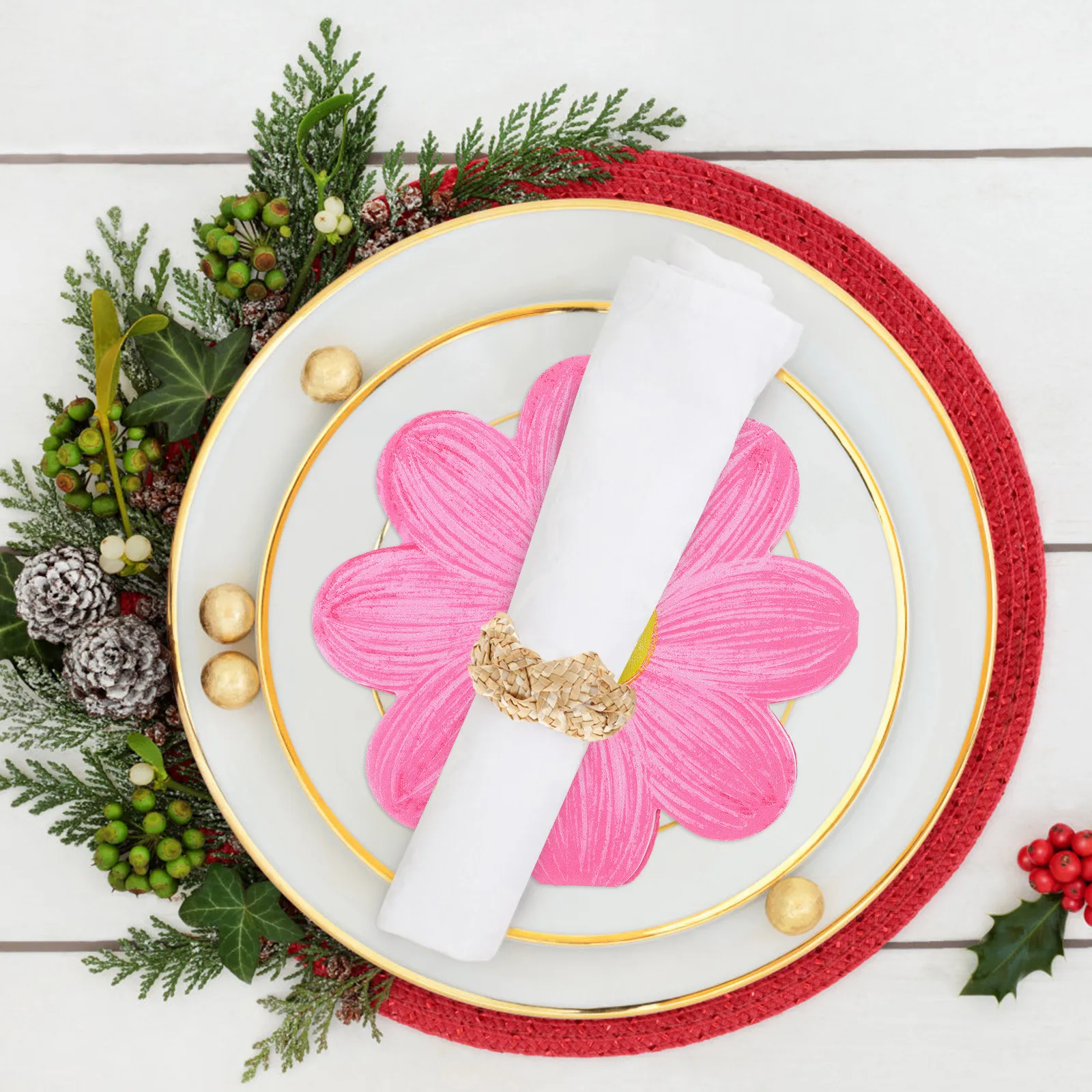 

Daisy Decorative Napkins For Birthday Wedding Garden Picnic Spring Tea Party Bridal Shower Celebration Floral Guest