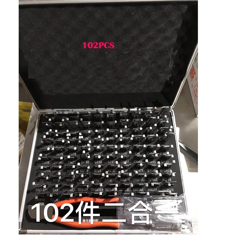 Original Lishi 102 2-in-1 Fast Kit Set Unkocking Autotür Werkzeuge Auto Decoder Ock Picks